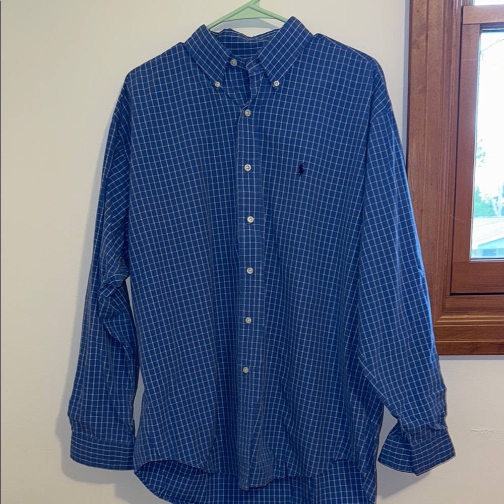 Men's Blue Checkered Shirt